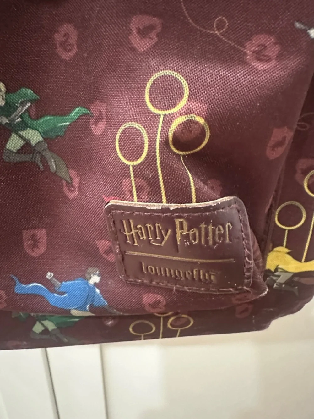 Loungefly Maroon Harry Potter Quidditch Kids Backpack- see pics